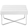 Reach Upholstered Vinyl Ottoman / EEI-2082