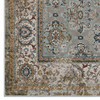 Hisa Distressed Vintage Floral Lattice 5x8 Area Rug / R-1106-58