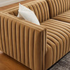 Conjure Channel Tufted Performance Velvet Sofa / EEI-5765