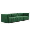 Conjure Channel Tufted Performance Velvet Sofa / EEI-5765