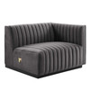 Conjure Channel Tufted Performance Velvet Loveseat / EEI-5764