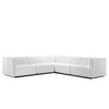 Conjure 5-Piece Channel Tufted Upholstered Fabric L-Shaped Sectional / EEI-5793