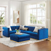 Sanguine Channel Tufted Performance Velvet 5-Piece Left-Facing Modular Sectional Sofa / EEI-5832