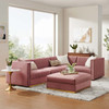 Sanguine Channel Tufted Performance Velvet 5-Piece Right-Facing Modular Sectional Sofa / EEI-5831