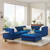 Sanguine Channel Tufted Performance Velvet 5-Piece Right-Facing Modular Sectional Sofa / EEI-5831