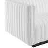 Conjure 4-Piece Channel Tufted Upholstered Fabric Sectional Sofa / EEI-5788