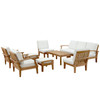 Marina 10 Piece Outdoor Patio Teak Set / EEI-1480