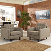 Empress Armchair Upholstered Fabric Set of 2 / EEI-1283