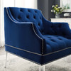 Proverbial Tufted Button Accent Performance Velvet Armchair / EEI-3413