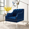 Proverbial Tufted Button Accent Performance Velvet Armchair / EEI-3413