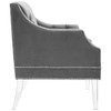 Proverbial Tufted Button Accent Performance Velvet Armchair / EEI-3413