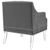 Proverbial Tufted Button Accent Performance Velvet Armchair / EEI-3413