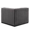 Conjure Channel Tufted Performance Velvet Left Corner Chair / EEI-5496