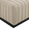 Conjure Channel Tufted Upholstered Fabric Ottoman / EEI-5501