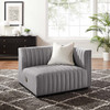 Conjure Channel Tufted Upholstered Fabric Right-Arm Chair / EEI-5493