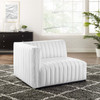 Conjure Channel Tufted Upholstered Fabric Left-Arm Chair / EEI-5491