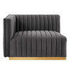 Conjure Channel Tufted Performance Velvet Left-Arm Chair / EEI-5502