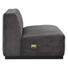 Conjure Channel Tufted Performance Velvet Armless Chair / EEI-5494