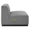 Conjure Channel Tufted Upholstered Fabric Armless Chair / EEI-5495