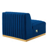 Conjure Channel Tufted Performance Velvet Armless Chair / EEI-5504