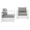 Tahoe 2-Piece Outdoor Patio Powder-Coated Aluminum Armchair Set / EEI-5751