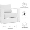 Tahoe 2-Piece Outdoor Patio Powder-Coated Aluminum Armchair Set / EEI-5751