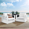 Tahoe 2-Piece Outdoor Patio Powder-Coated Aluminum Armchair Set / EEI-5751