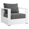 Tahoe 2-Piece Outdoor Patio Powder-Coated Aluminum Armchair Set / EEI-5751