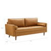 Valour Upholstered Faux Leather Sofa / EEI-3765