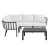 Riverside 5 Piece Outdoor Patio Aluminum Set / EEI-3793