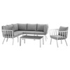 Riverside 7 Piece Outdoor Patio Aluminum Set / EEI-3790