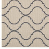 Linza Wave Abstract Trellis 5x8 Indoor and Outdoor Area Rug / R-1136-58