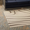 Surge Swirl Abstract 5x8 Indoor and Outdoor Area Rug / R-1138-58