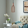 Glimmer Bottle-Shaped Rose Gold Pendant Light / EEI-2900