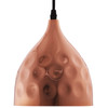 Dimple 6.5" Bell-Shaped Rose Gold Pendant Light / EEI-2903