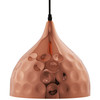 Dimple 11" Bell-Shaped Rose Gold Pendant Light / EEI-2904
