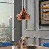 Dimple 11" Bell-Shaped Rose Gold Pendant Light / EEI-2904