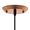 Dimple 10" Half-Sphere Rose Gold Pendant Light / EEI-2905