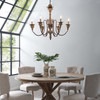 Bountiful Vintage French Pendant Ceiling Light Candelabra Chandelier / EEI-2888