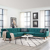 Engage L-Shaped Upholstered Fabric Sectional Sofa / EEI-2108