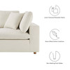 Commix Down Filled Overstuffed 6-Piece Sectional Sofa / EEI-3362