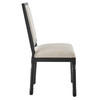 Court French Vintage Upholstered Fabric Dining Side Chair / EEI-4661