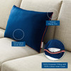 Accentuate 24" Lumbar Performance Velvet Throw Pillow / EEI-4706