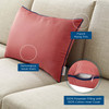 Accentuate 24" Lumbar Performance Velvet Throw Pillow / EEI-4706