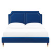 Novi Performance Velvet Queen Bed / MOD-6823