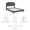 Liva Performance Velvet King Bed / MOD-6846