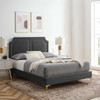 Novi Performance Velvet Queen Bed / MOD-6818