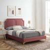 Novi Performance Velvet Queen Bed / MOD-6818