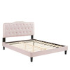 Amber Tufted Performance Velvet King Platform Bed / MOD-6786