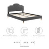 Aviana Performance Velvet King Bed / MOD-6839